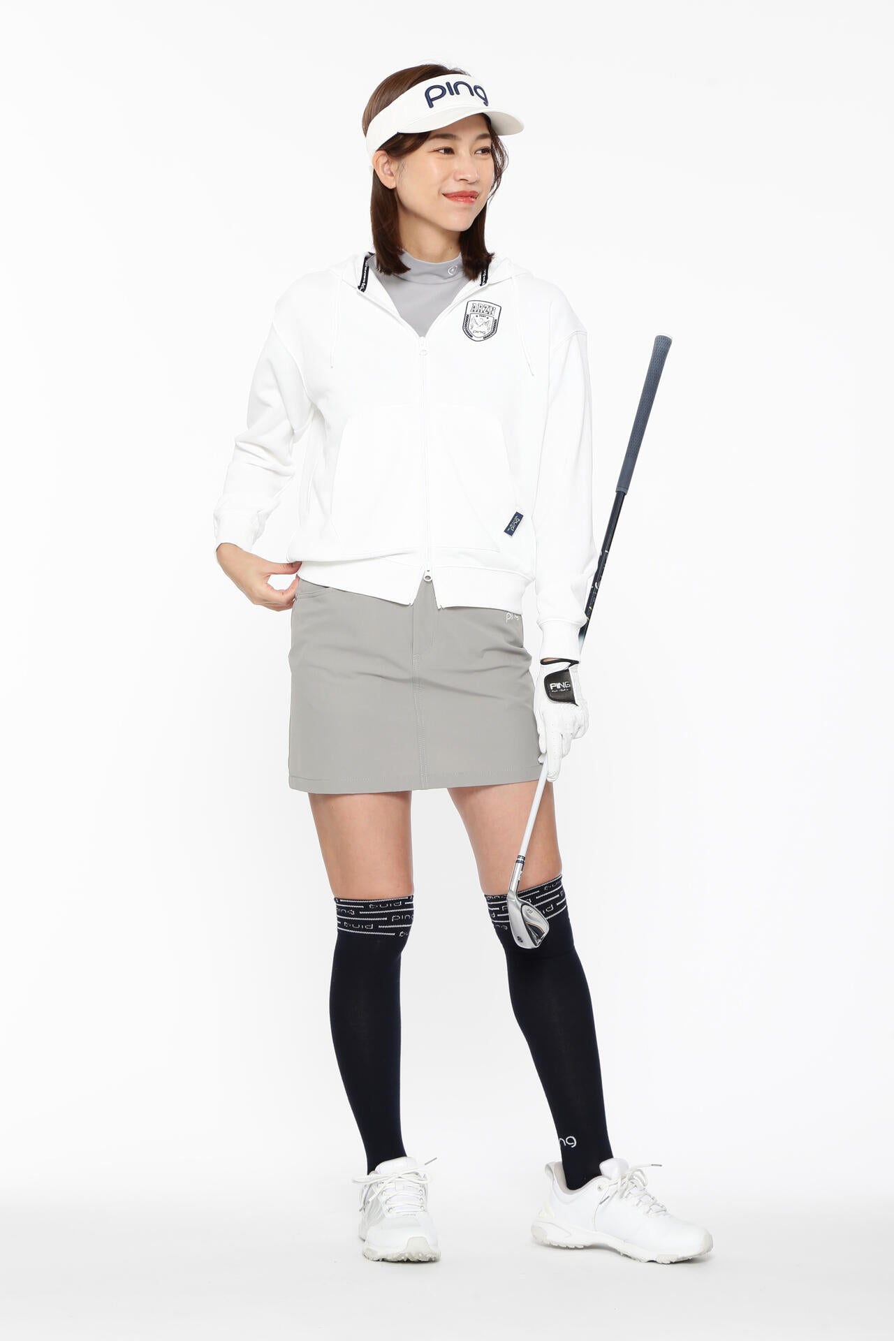 【PING APPAREL】全方向ストレッチ二重織台形スカート <LADIES LINE><NATIVE> (LADIES)