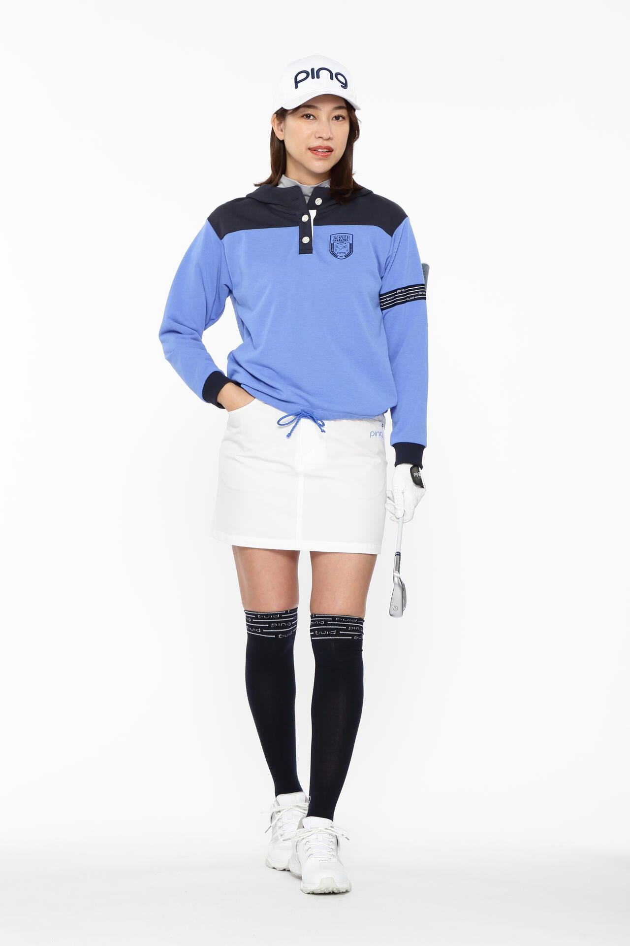 【PING APPAREL】全方向ストレッチ二重織台形スカート <LADIES LINE><NATIVE> (LADIES)
