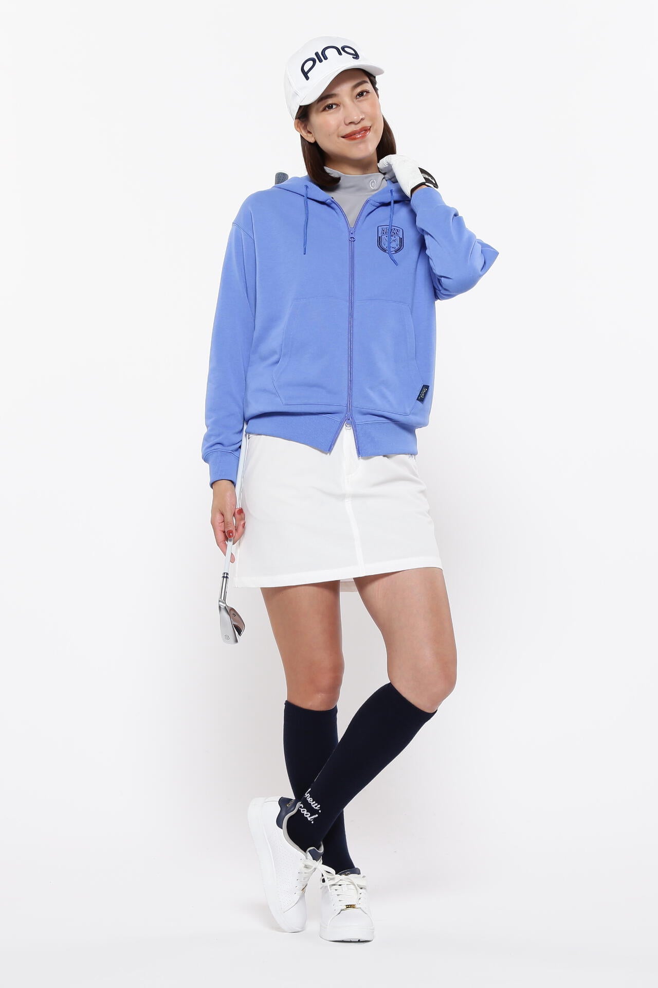 【PING APPAREL】全方向ストレッチ二重織台形スカート <LADIES LINE><NATIVE> (LADIES)