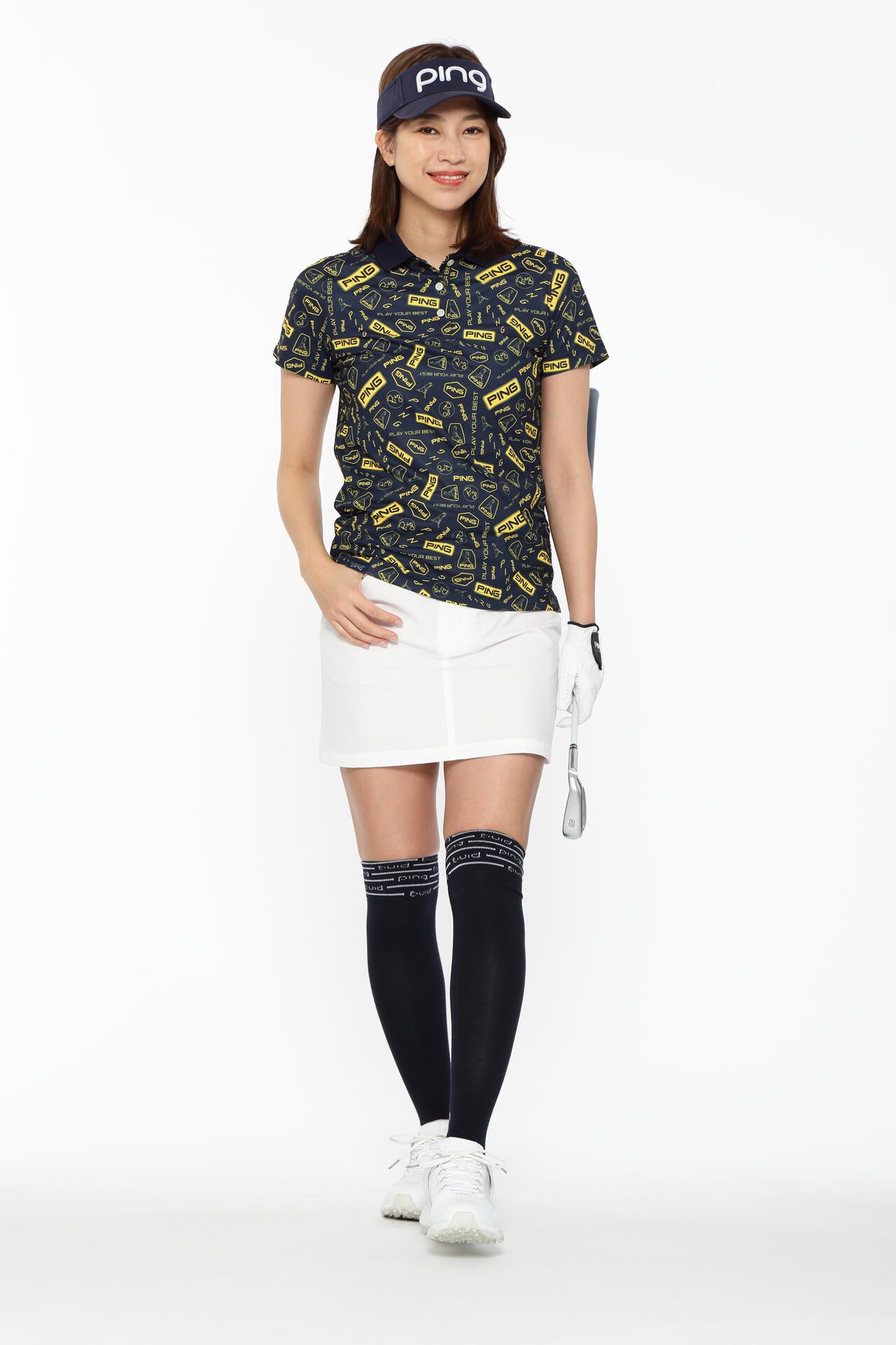 【PING APPAREL】全方向ストレッチ二重織台形スカート <LADIES LINE><NATIVE> (LADIES)