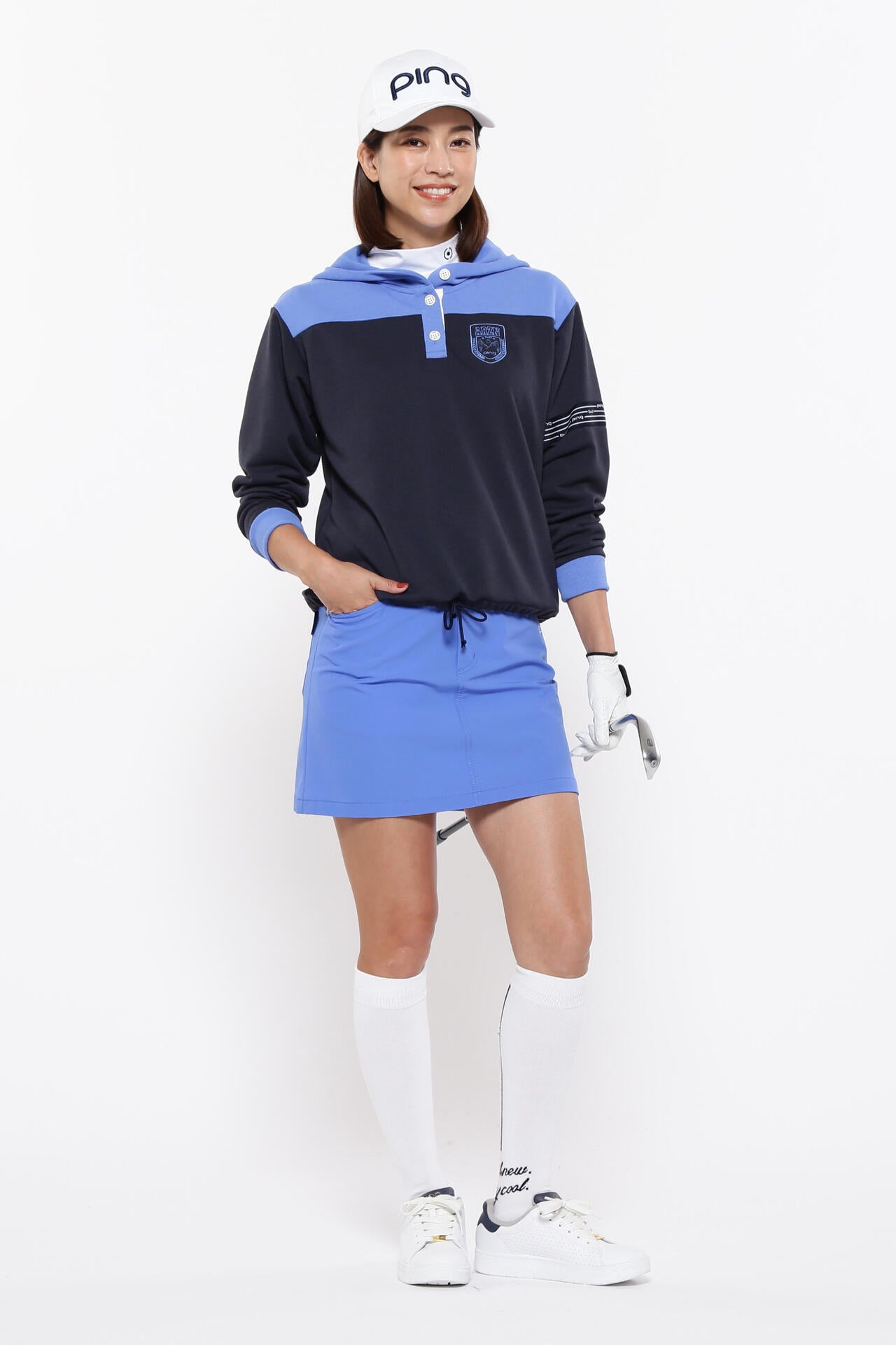 【PING APPAREL】全方向ストレッチ二重織台形スカート <LADIES LINE><NATIVE> (LADIES)