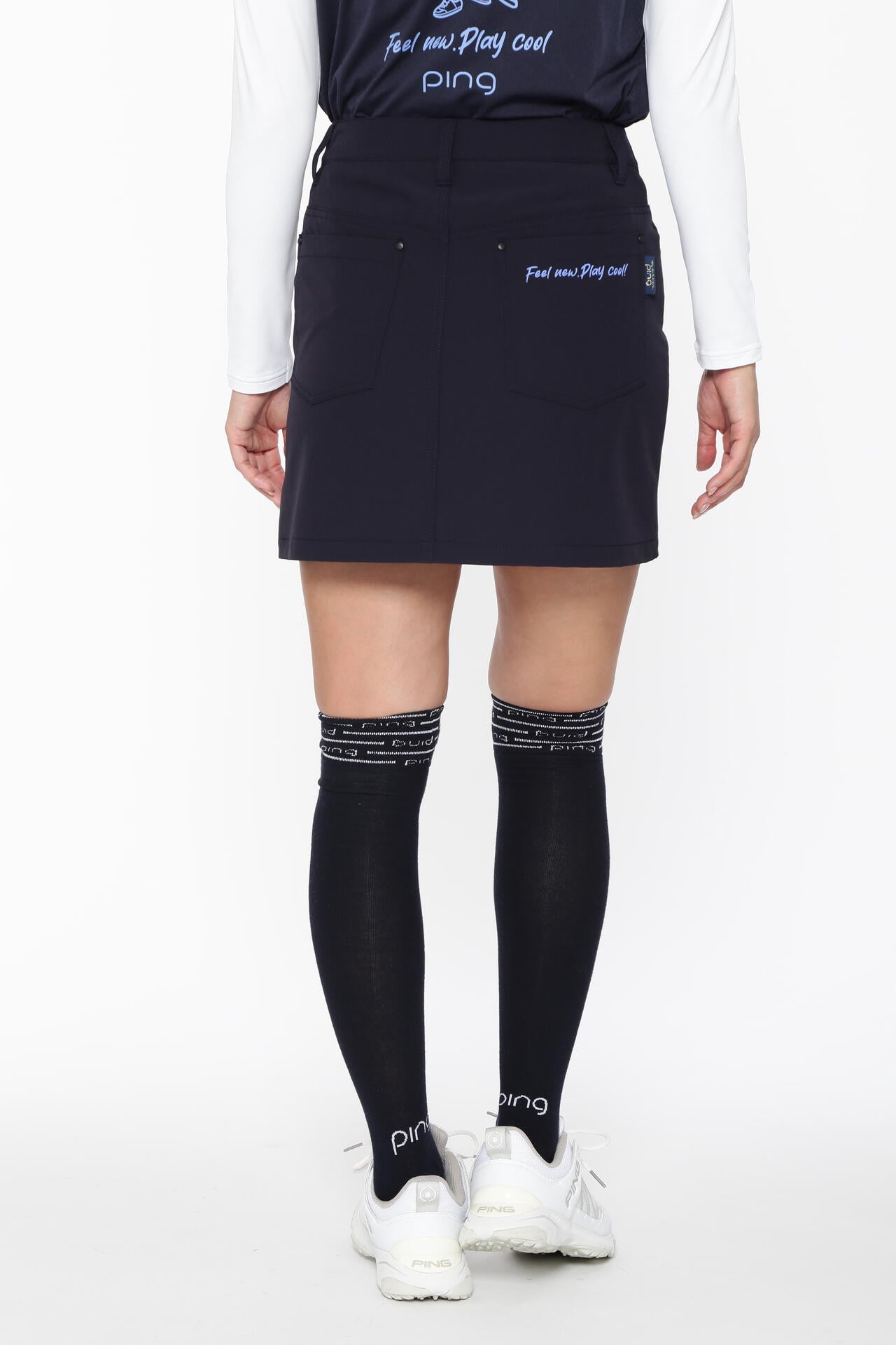 【PING APPAREL】全方向ストレッチ二重織台形スカート <LADIES LINE><NATIVE> (LADIES)