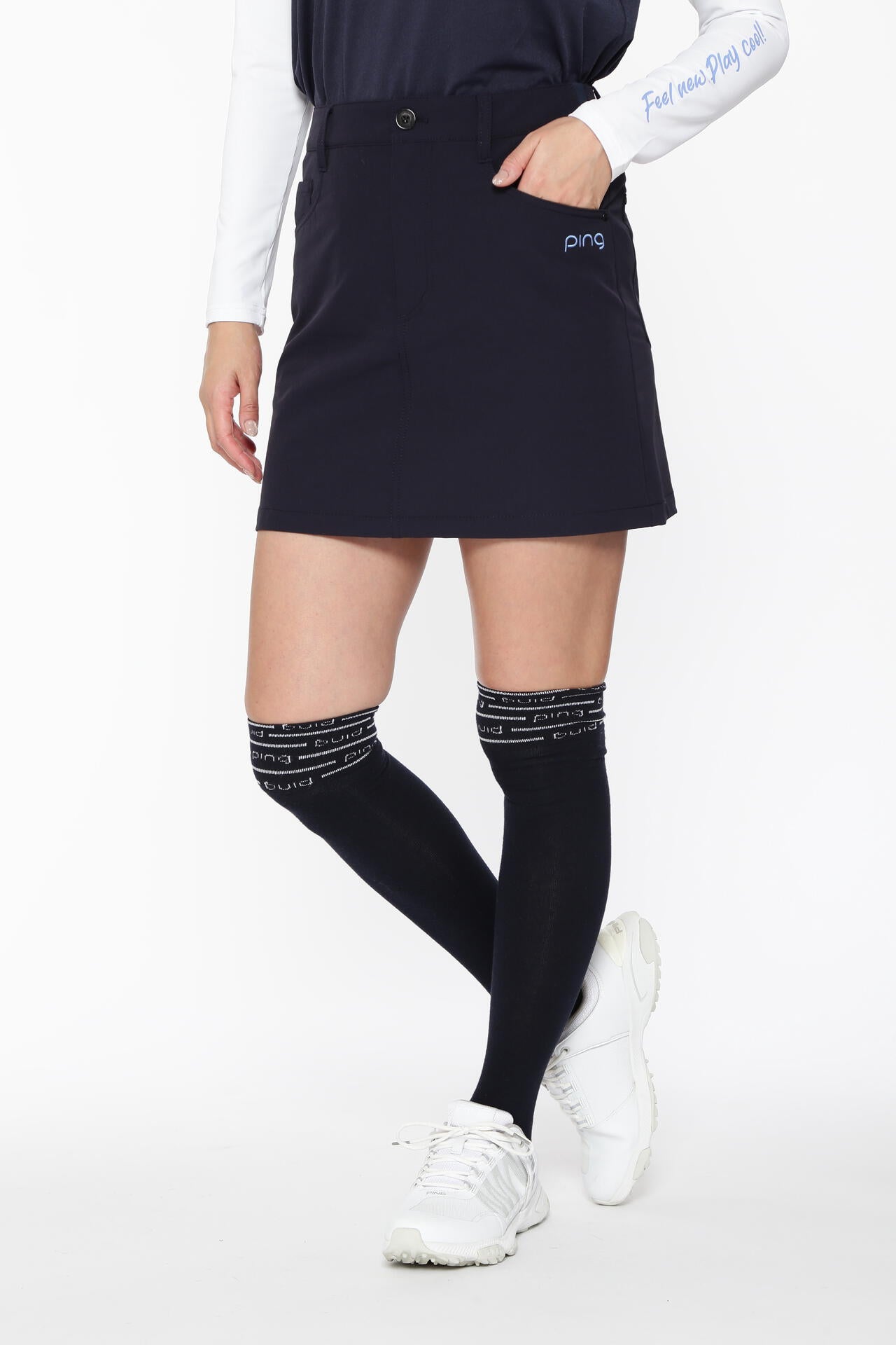 【PING APPAREL】全方向ストレッチ二重織台形スカート <LADIES LINE><NATIVE> (LADIES)