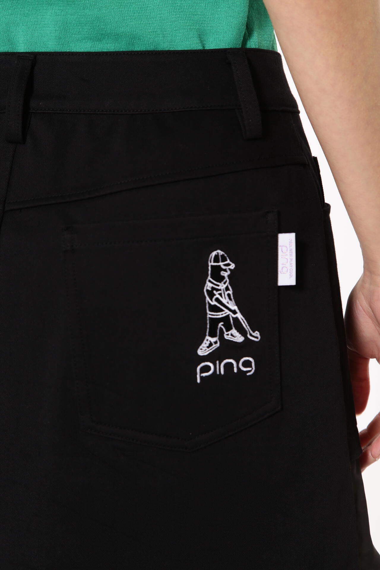 【PING APPAREL】フェイクレイヤードプリーツスカート <LADIES LINE><NATIVE> (LADIES)
