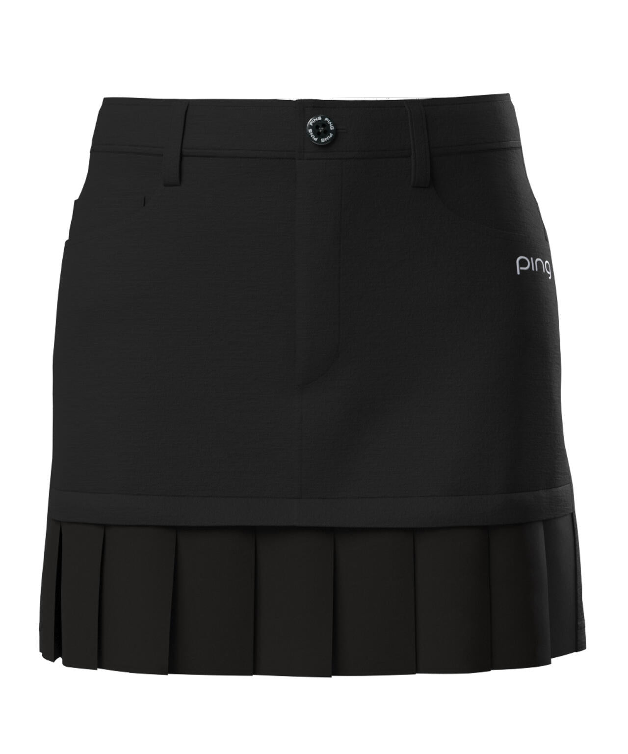 【PING APPAREL】フェイクレイヤードプリーツスカート <LADIES LINE><NATIVE> (LADIES)