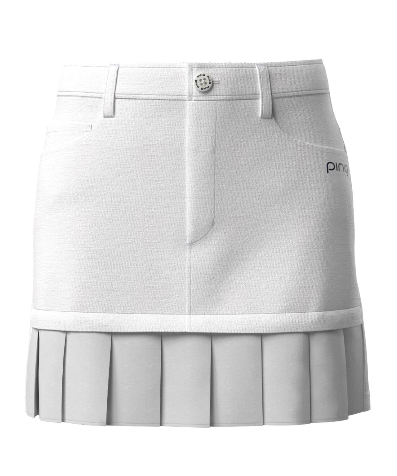【PING APPAREL】フェイクレイヤードプリーツスカート <LADIES LINE><NATIVE> (LADIES)