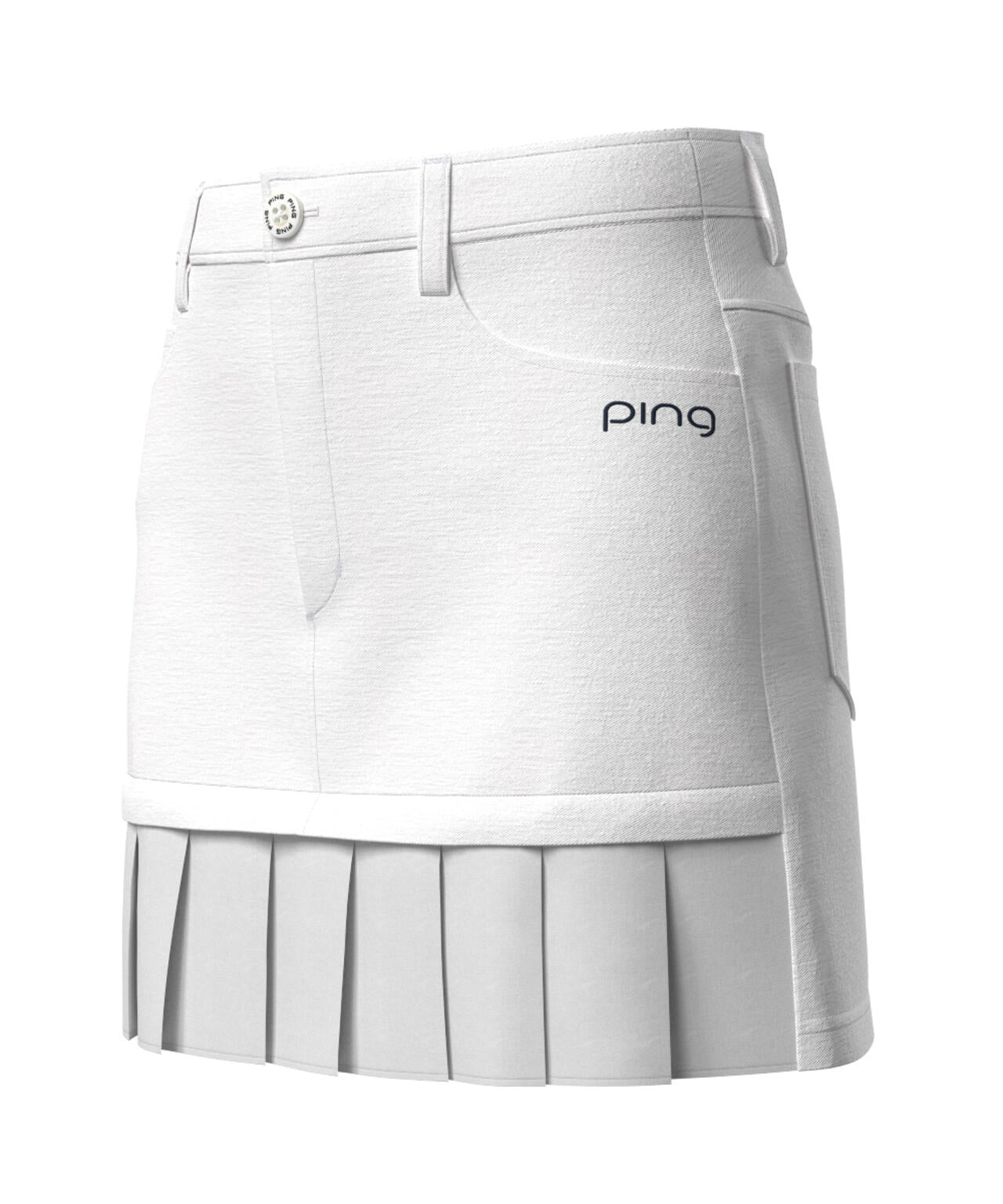 【PING APPAREL】フェイクレイヤードプリーツスカート <LADIES LINE><NATIVE> (LADIES)