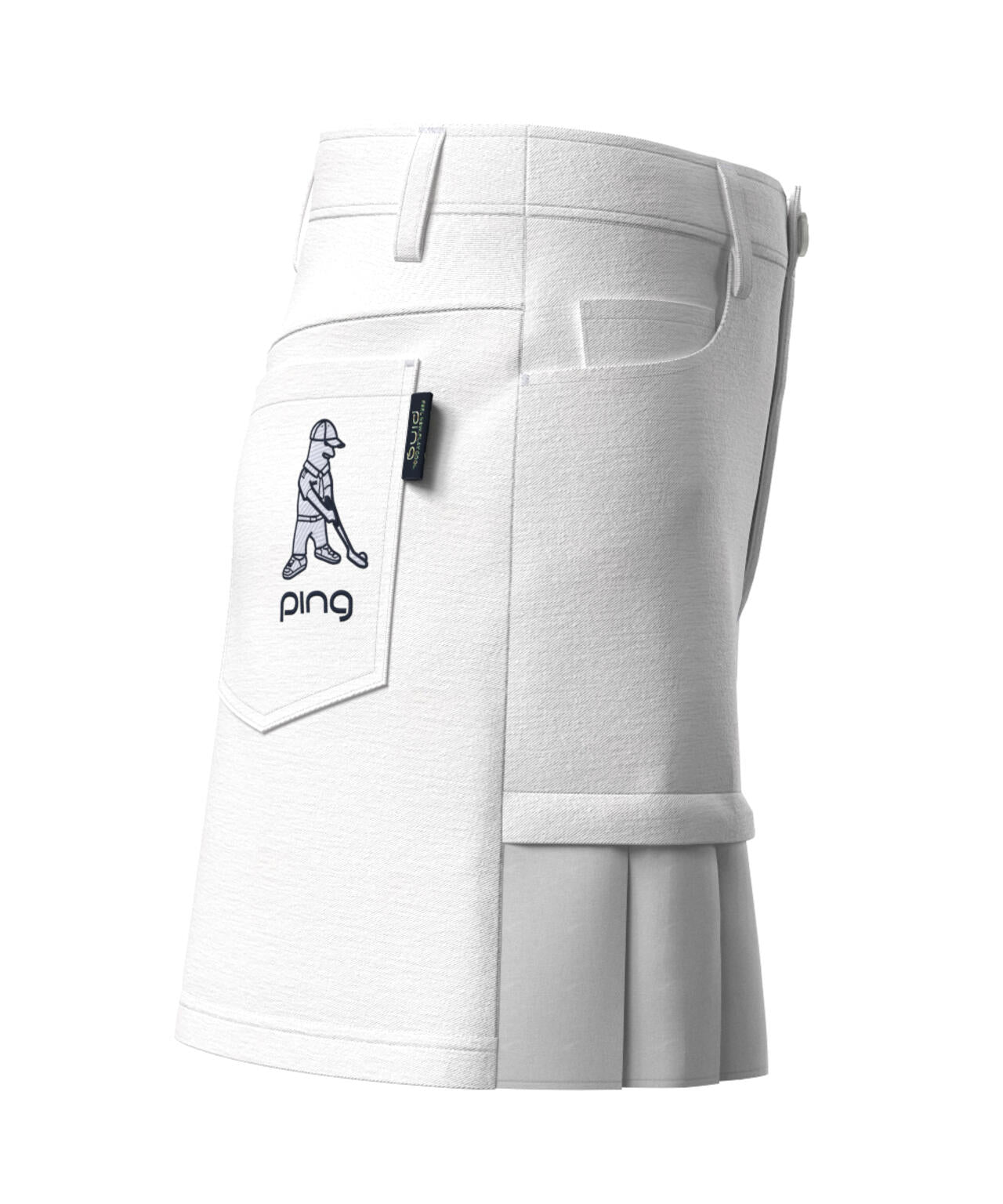 【PING APPAREL】フェイクレイヤードプリーツスカート <LADIES LINE><NATIVE> (LADIES)