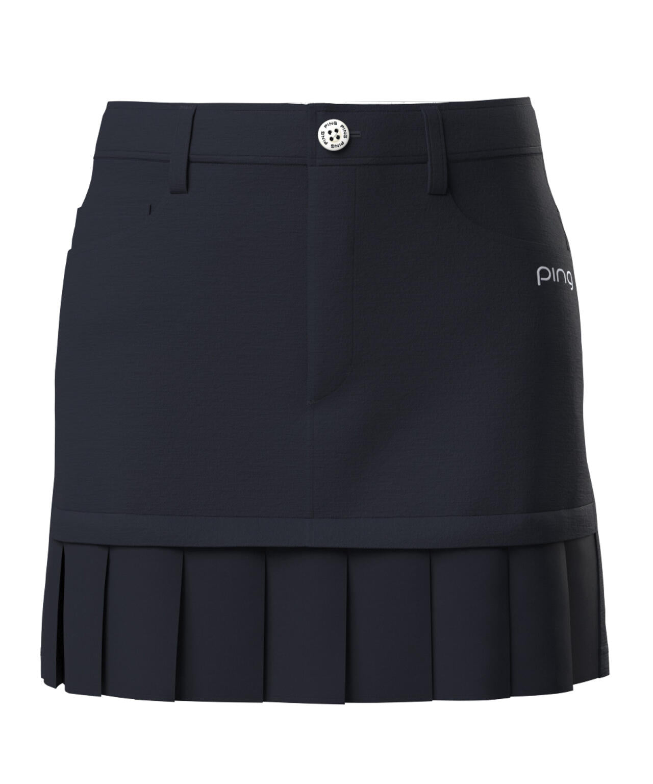 【PING APPAREL】フェイクレイヤードプリーツスカート <LADIES LINE><NATIVE> (LADIES)