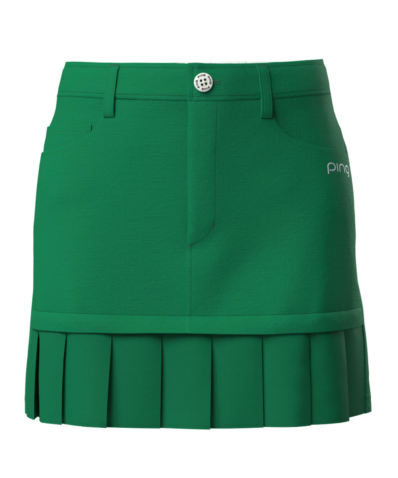 【PING APPAREL】フェイクレイヤードプリーツスカート <LADIES LINE><NATIVE> (LADIES)