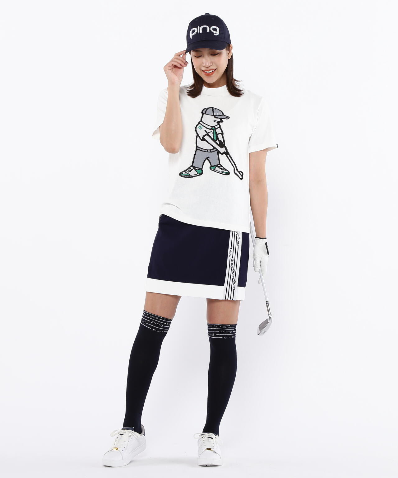 【PING APPAREL】ニットスカート <LADIES LINE> <NATIVE>(LADIES)
