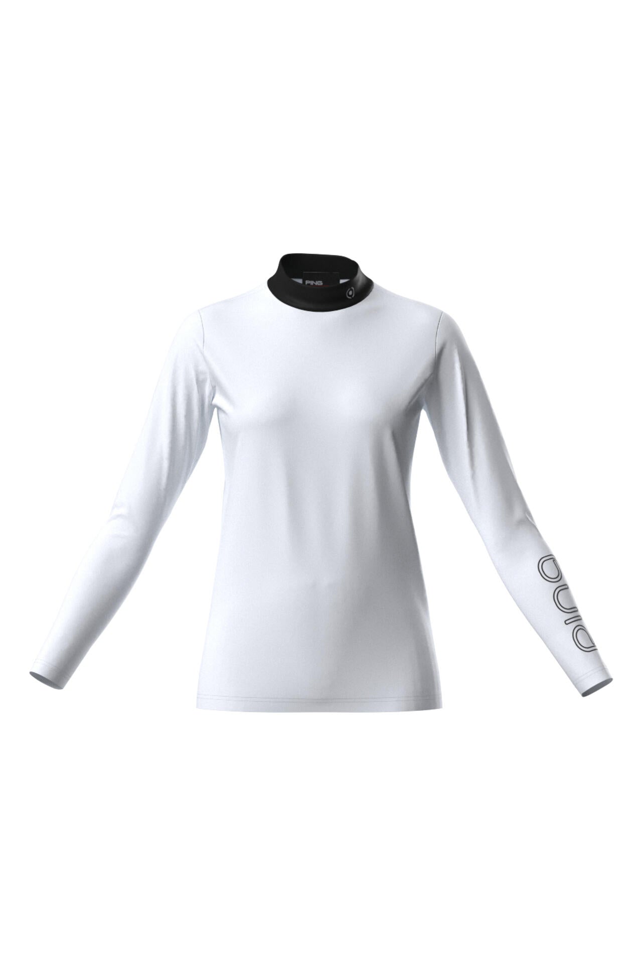 【PING APPAREL】カノコポロ 天竺インナー ネクタイ付きレイヤードツインセット <LADIES LINE> (LADIES)