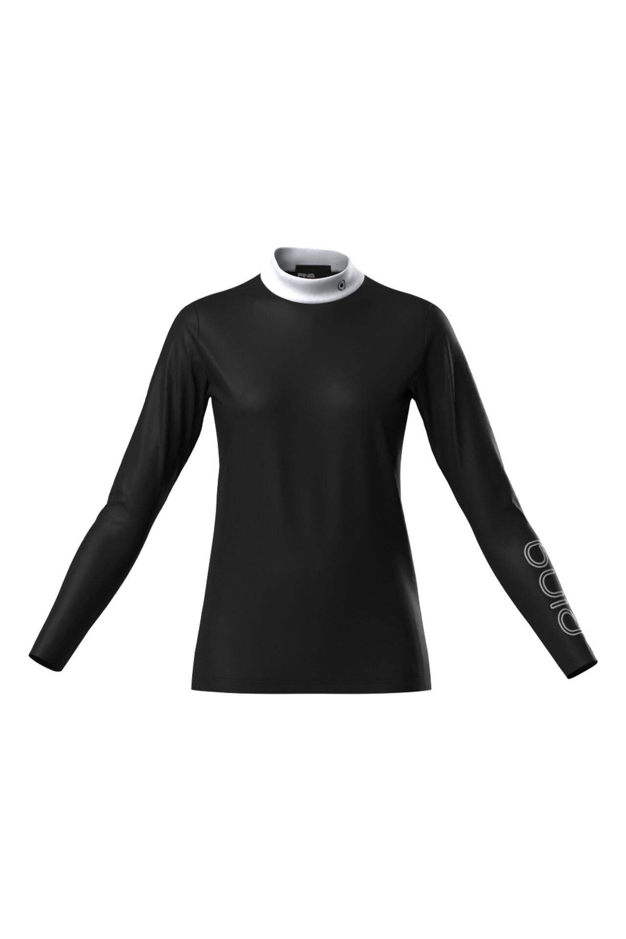 【PING APPAREL】カノコポロ 天竺インナー ネクタイ付きレイヤードツインセット <LADIES LINE> (LADIES)