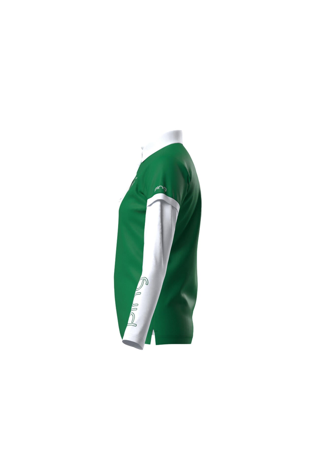 【PING APPAREL】カノコポロ 天竺インナー ネクタイ付きレイヤードツインセット <LADIES LINE> (LADIES)