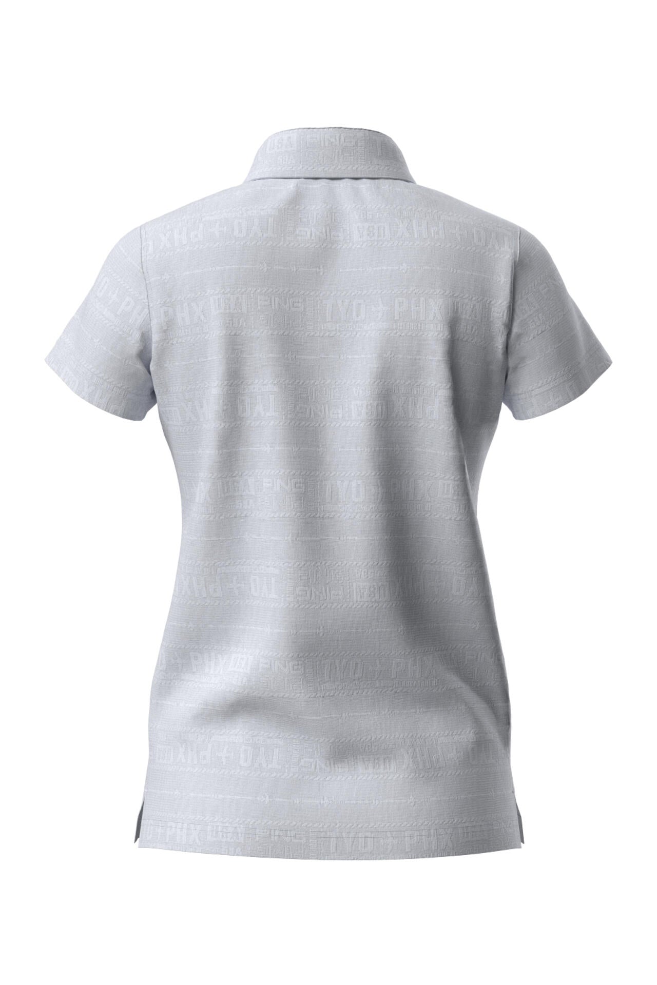 【PING APPAREL】チケット柄ジャガード半袖ポロシャツ <LADIES LINE><NATIVE> (LADIES)