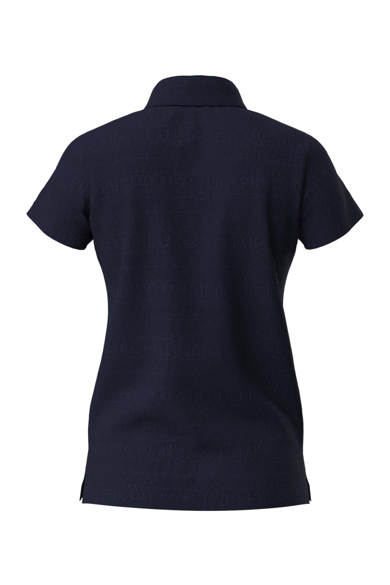 【PING APPAREL】チケット柄ジャガード半袖ポロシャツ <LADIES LINE><NATIVE> (LADIES)