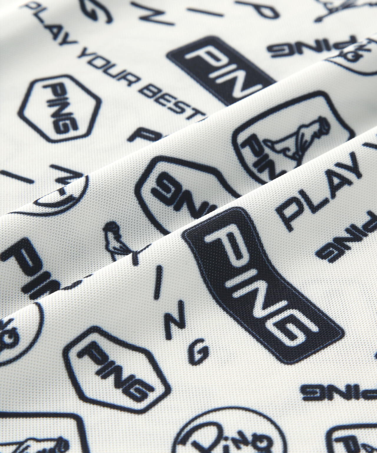 【PING APPAREL】総柄プリント半袖ポロシャツ <LADIES LINE><NATIVE> (LADIES)