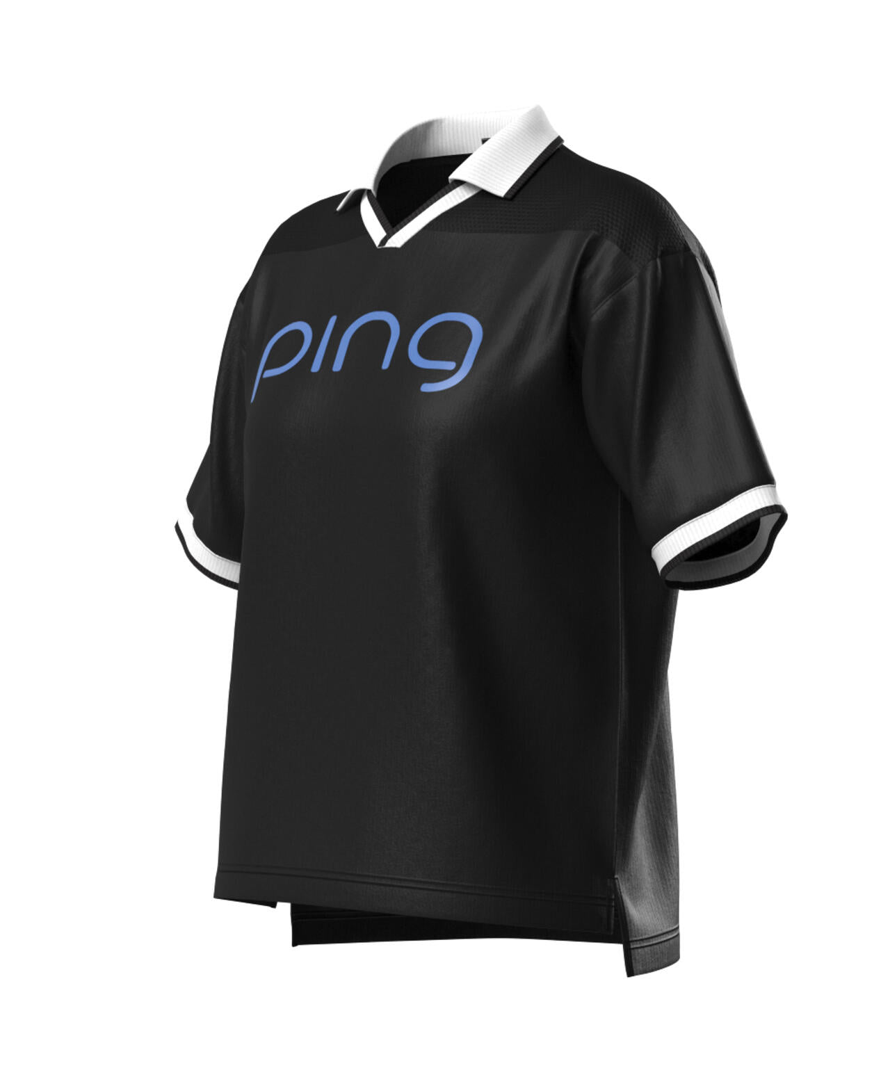 【PING APPAREL】涼風-SUZUKAZE メッシュパネルジャガード半袖ポロシャツ <LADIES LINE> (LADIES)