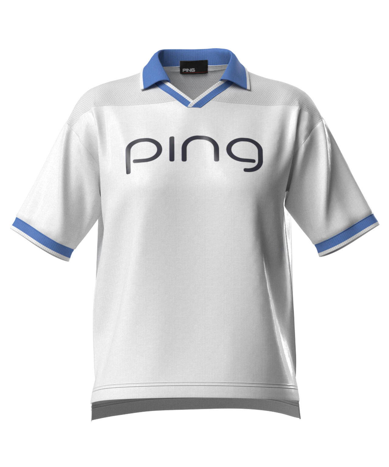 【PING APPAREL】涼風-SUZUKAZE メッシュパネルジャガード半袖ポロシャツ <LADIES LINE> (LADIES)