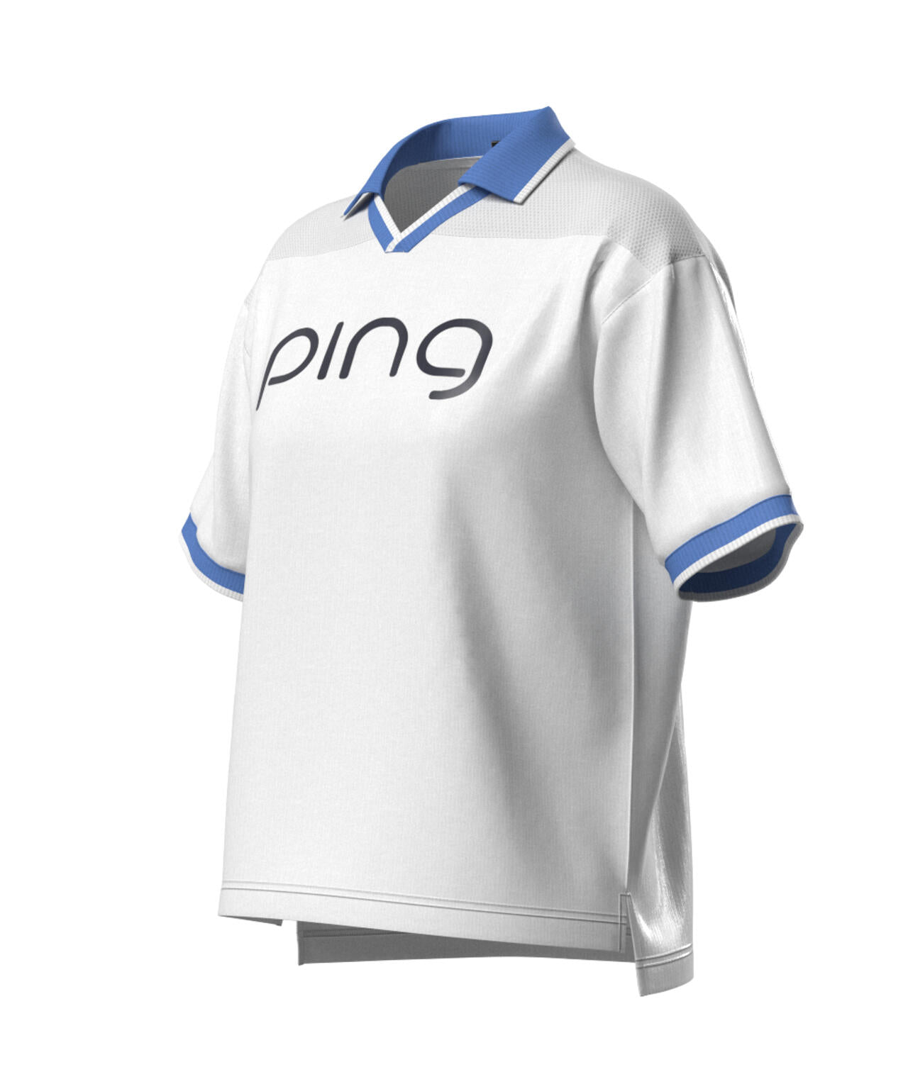 【PING APPAREL】涼風-SUZUKAZE メッシュパネルジャガード半袖ポロシャツ <LADIES LINE> (LADIES)
