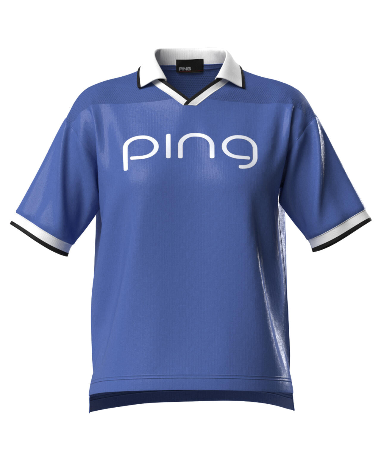 【PING APPAREL】涼風-SUZUKAZE メッシュパネルジャガード半袖ポロシャツ <LADIES LINE> (LADIES)
