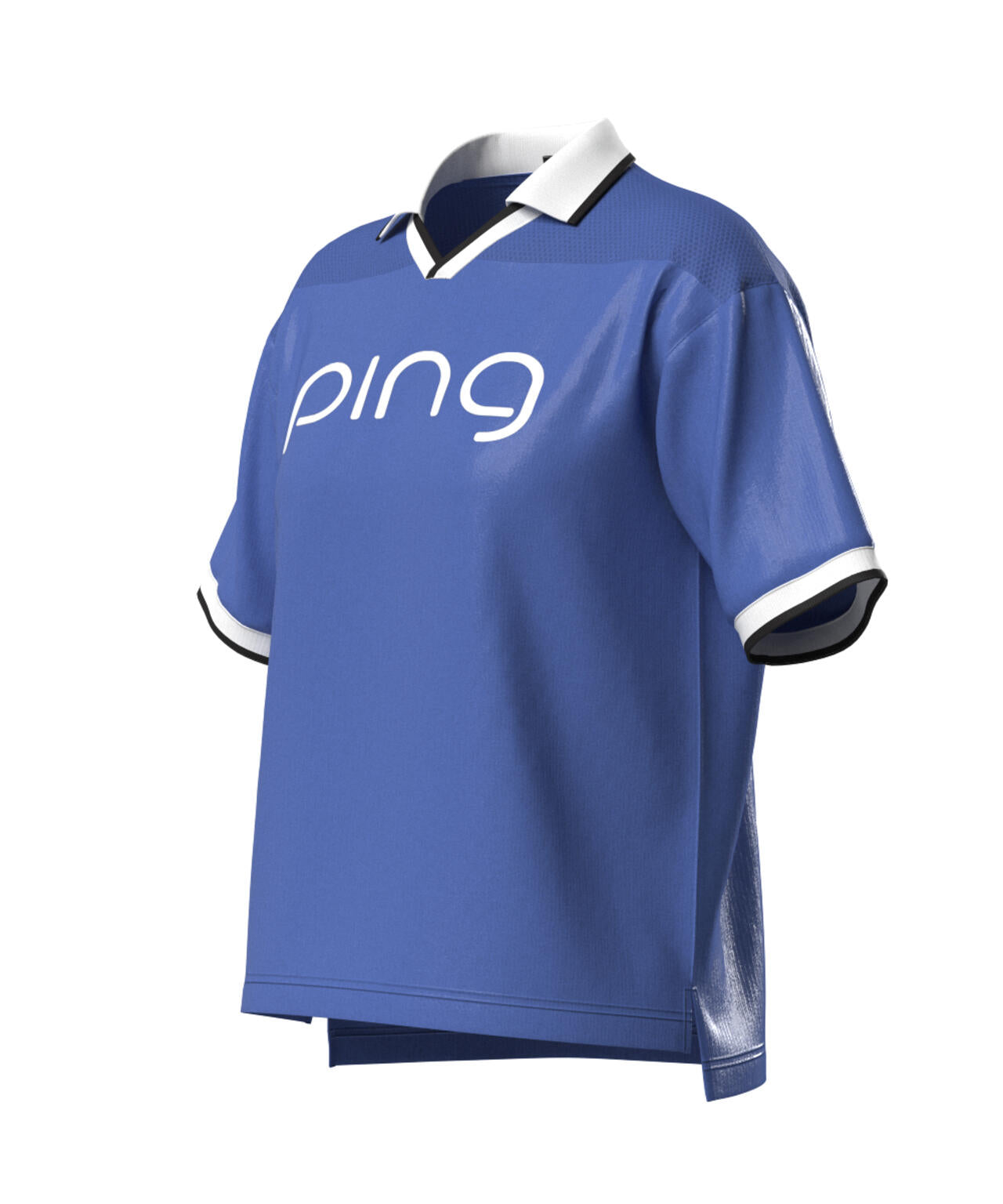 【PING APPAREL】涼風-SUZUKAZE メッシュパネルジャガード半袖ポロシャツ <LADIES LINE> (LADIES)