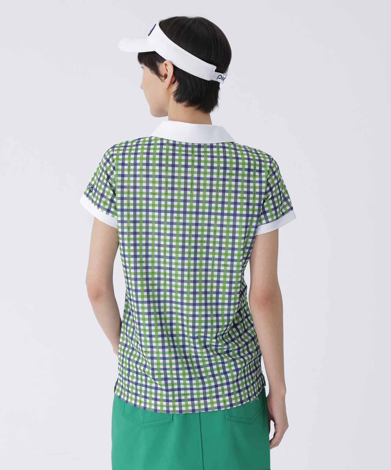 【PING APPAREL】総柄プリント半袖ポロシャツ <LADIES LINE><PERFORMANCE> (LADIES)