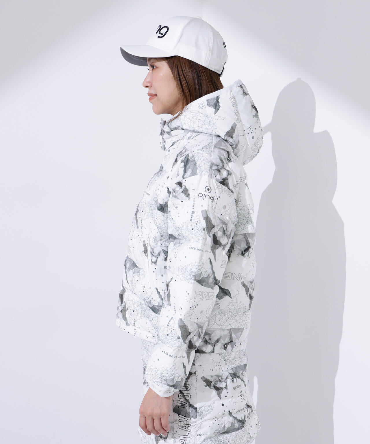 【PING APPAREL】25FW 2WAY中綿フーディーブルゾン <GOLD> (LADIES)