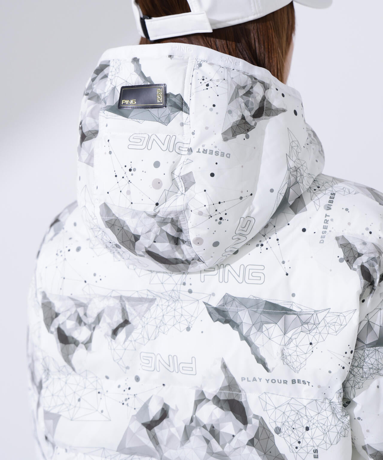 【PING APPAREL】25FW 2WAY中綿フーディーブルゾン <GOLD> (LADIES)