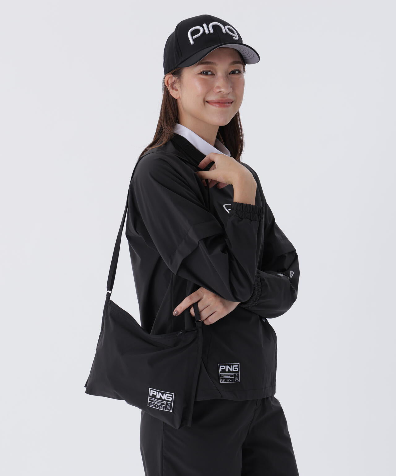 【PING APPAREL】全方向ストレッチリップストップ 2WAYスニードジャック×ショートパンツ <GOLD> (LADIES)