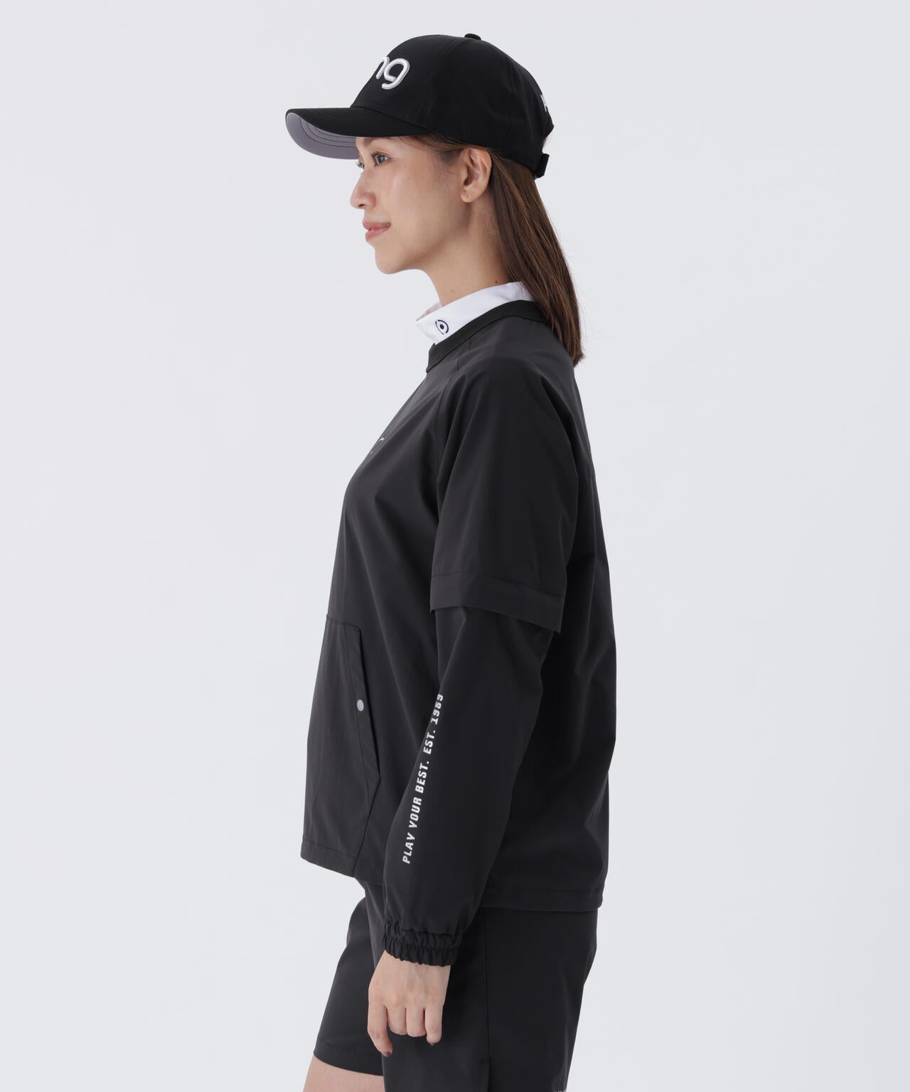 【PING APPAREL】全方向ストレッチリップストップ 2WAYスニードジャック×ショートパンツ <GOLD> (LADIES)