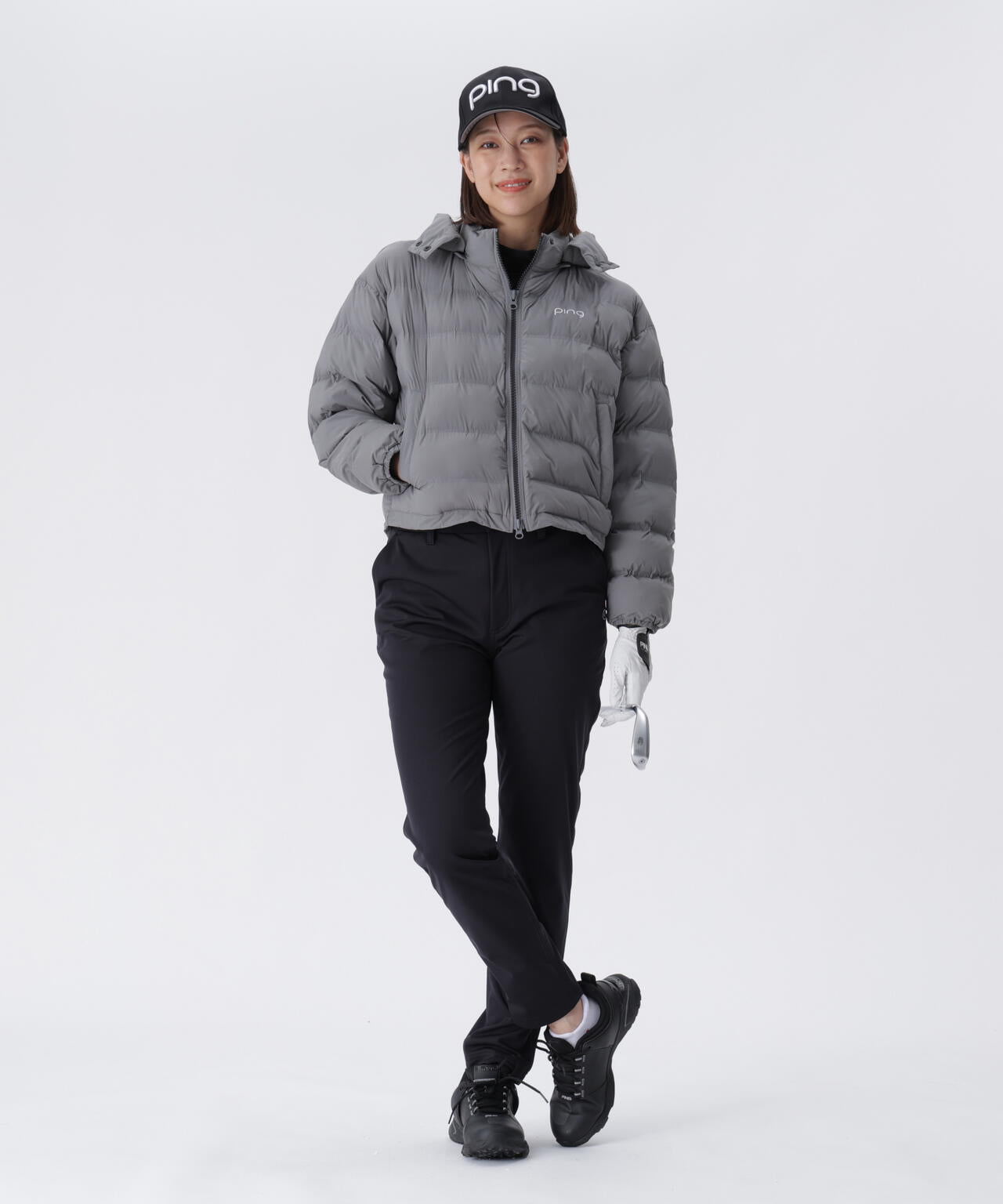 【PING APPAREL】全方向ストレッチボンディングプリントテーパードパンツ <LADIES LINE> (LADIES)