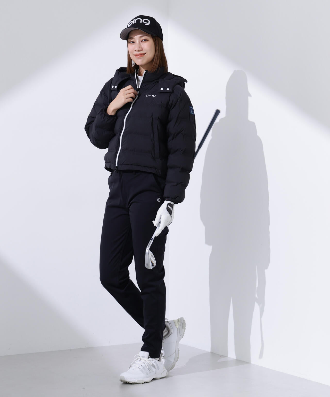 【PING APPAREL】全方向ストレッチボンディングプリントテーパードパンツ <LADIES LINE> (LADIES)