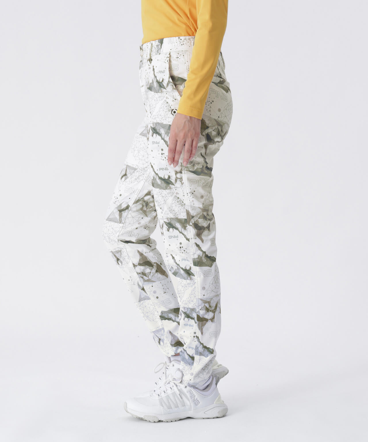 【PING APPAREL】全方向ストレッチボンディングプリントテーパードパンツ <LADIES LINE> (LADIES)