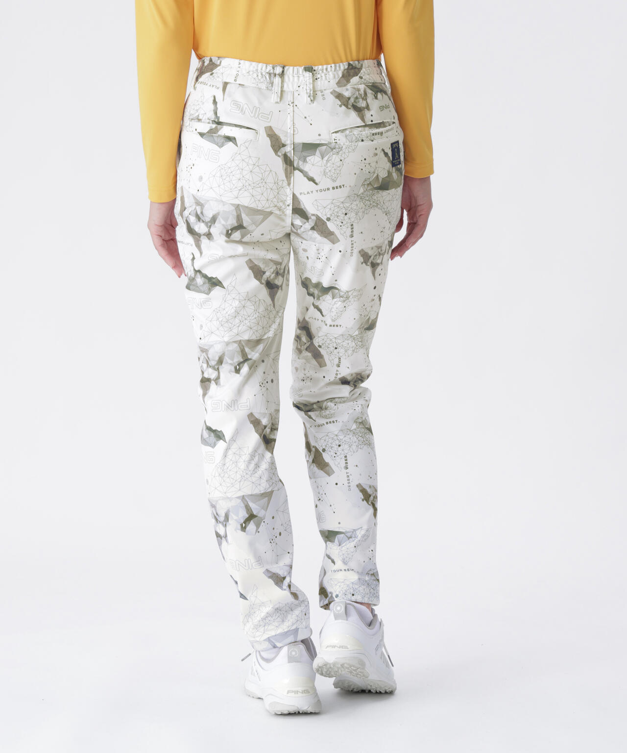【PING APPAREL】全方向ストレッチボンディングプリントテーパードパンツ <LADIES LINE> (LADIES)