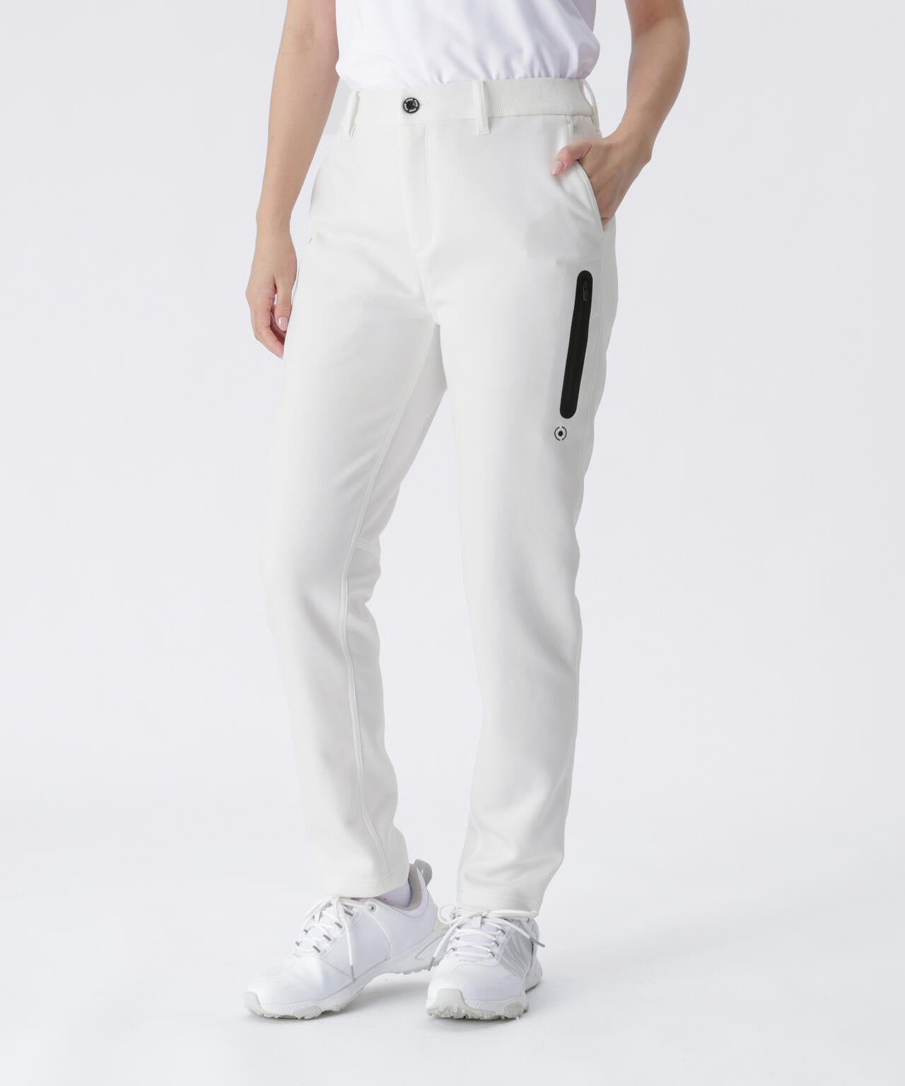 【PING APPAREL】全方向ストレッチRENUキルト/ダンボールジャージ テーパードパンツ <GOLD> (LADIES)