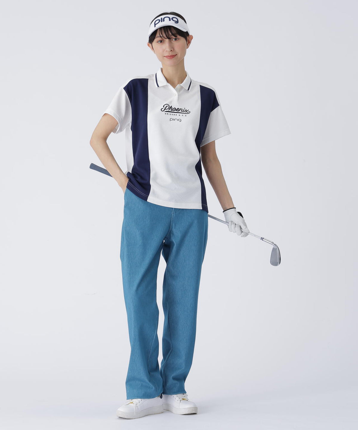 【PING APPAREL】TCツイル5ポケットストレートパンツ <LADIES LINE> (LADIES)
