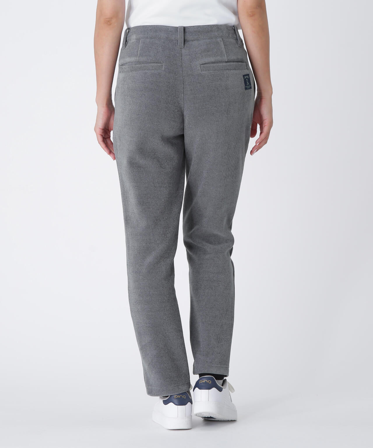 【PING APPAREL】全方向ストレッチ ニットコーデュロイテーパードパンツ <LADIES LINE> (LADIES)
