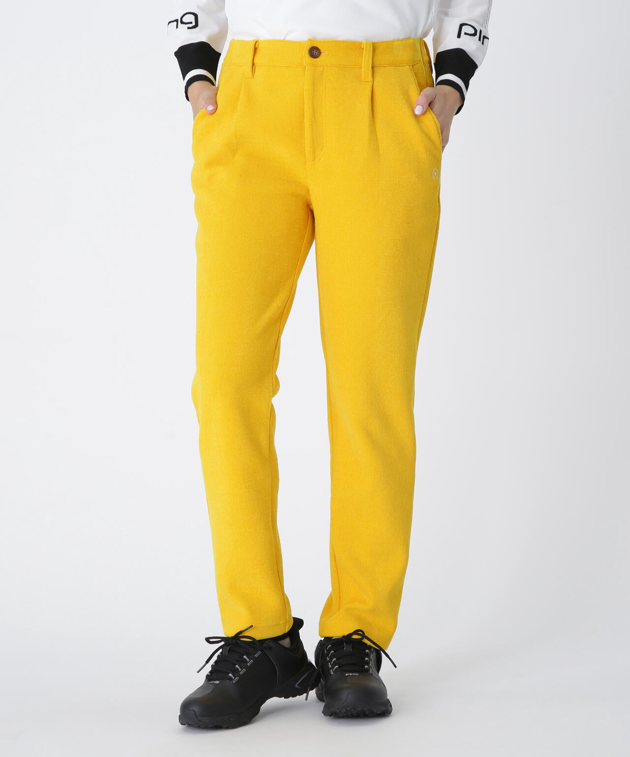 【PING APPAREL】全方向ストレッチ ニットコーデュロイテーパードパンツ <LADIES LINE> (LADIES)