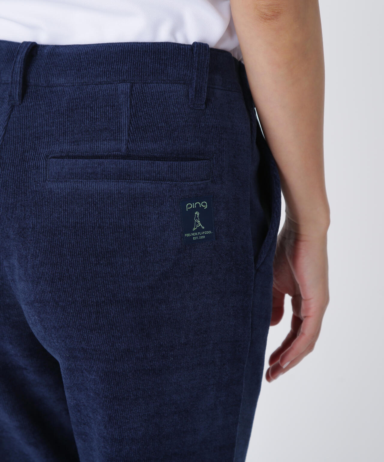 【PING APPAREL】全方向ストレッチ ニットコーデュロイテーパードパンツ <LADIES LINE> (LADIES)