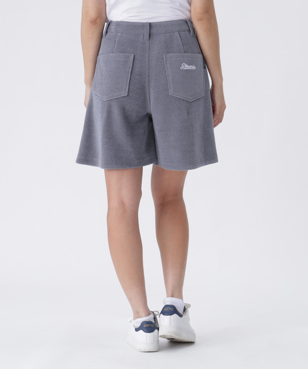 【PING APPAREL】全方向ストレッチ ニットコーデュロイキュロットパンツ <LADIES LINE> (LADIES)