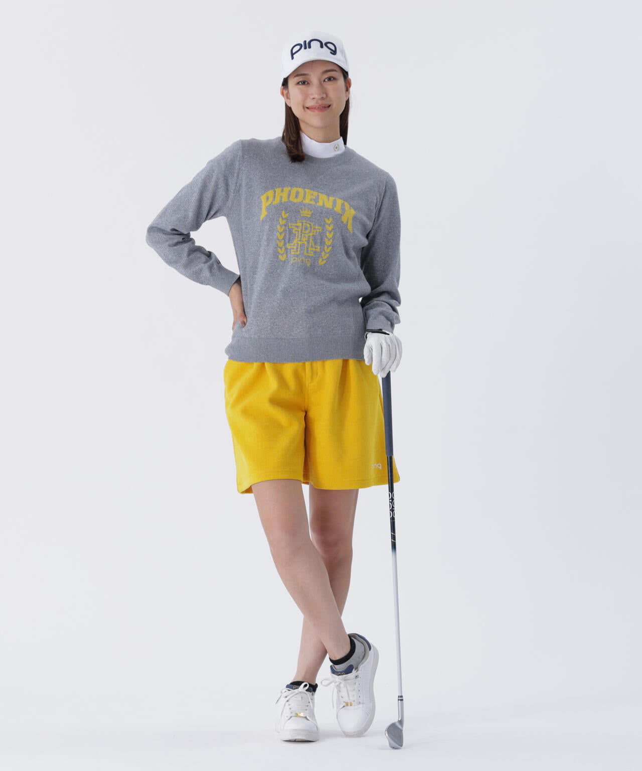 【PING APPAREL】全方向ストレッチ ニットコーデュロイキュロットパンツ <LADIES LINE> (LADIES)