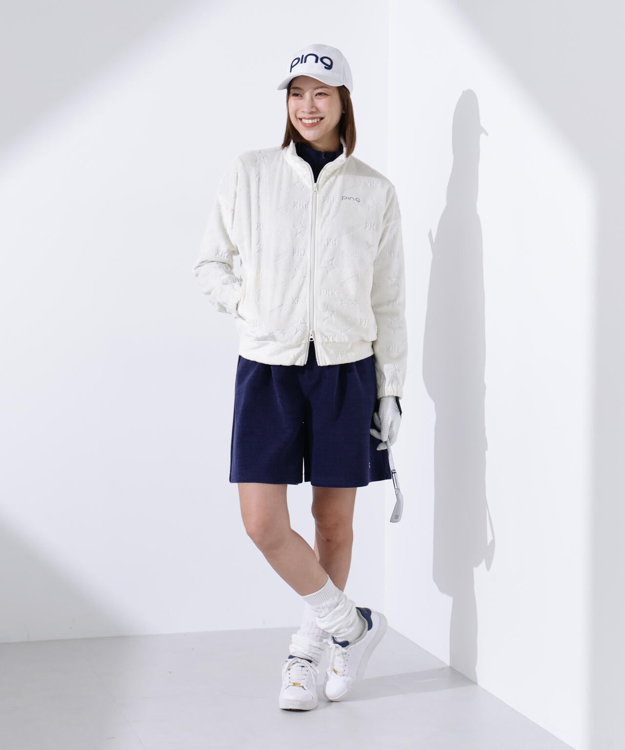 【PING APPAREL】全方向ストレッチ ニットコーデュロイキュロットパンツ <LADIES LINE> (LADIES)