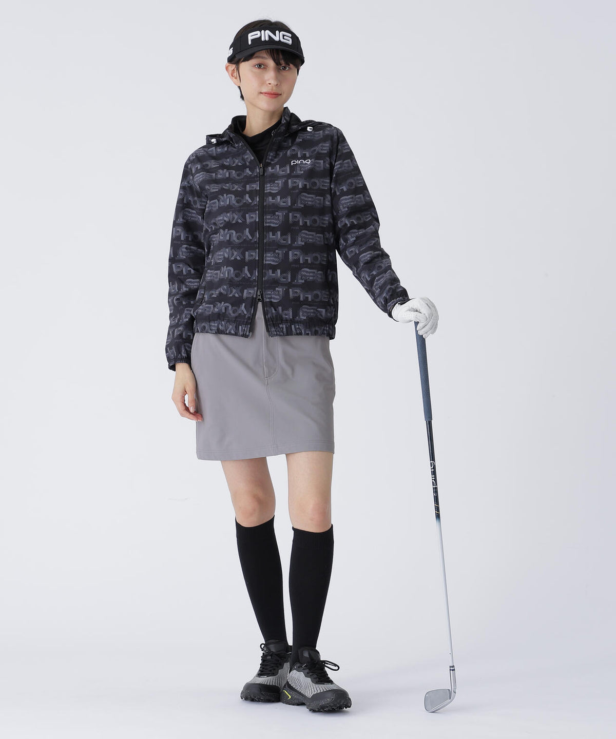 【PING APPAREL】全方向コットンストレッチツイル台形スカート <LADIES> (LADIES)