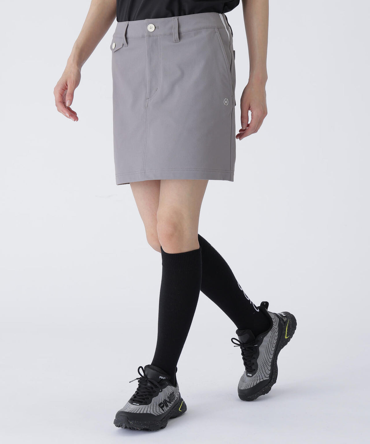 【PING APPAREL】全方向コットンストレッチツイル台形スカート <LADIES> (LADIES)