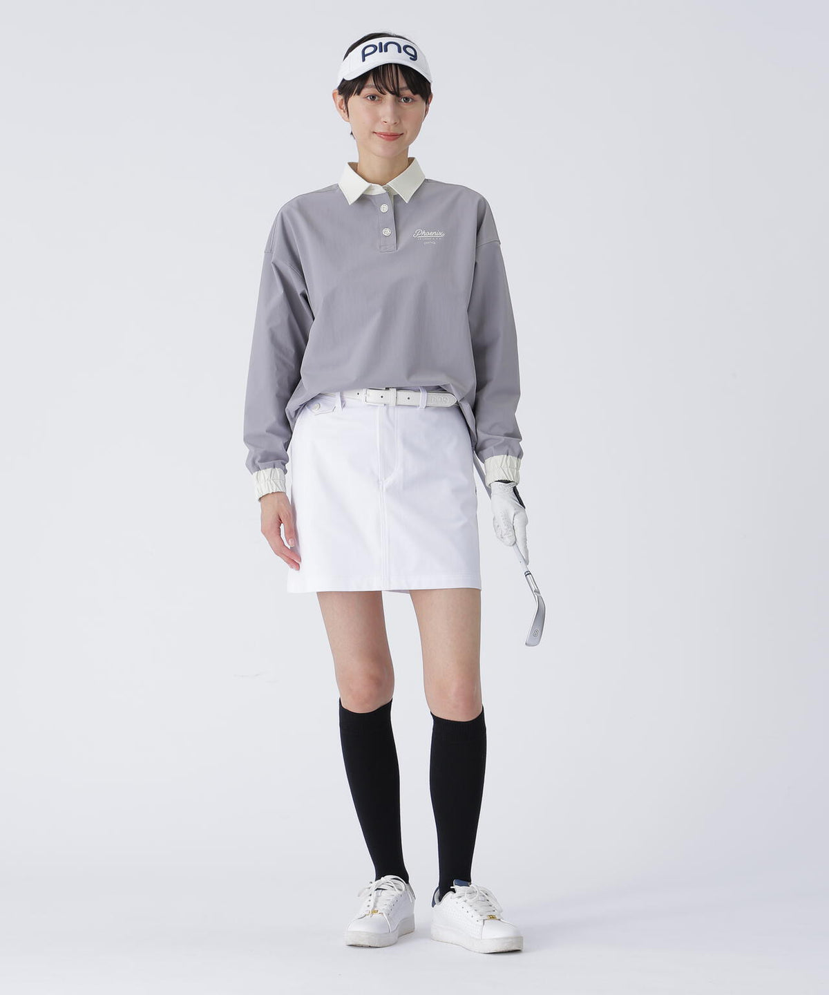 【PING APPAREL】全方向コットンストレッチツイル台形スカート <LADIES> (LADIES)