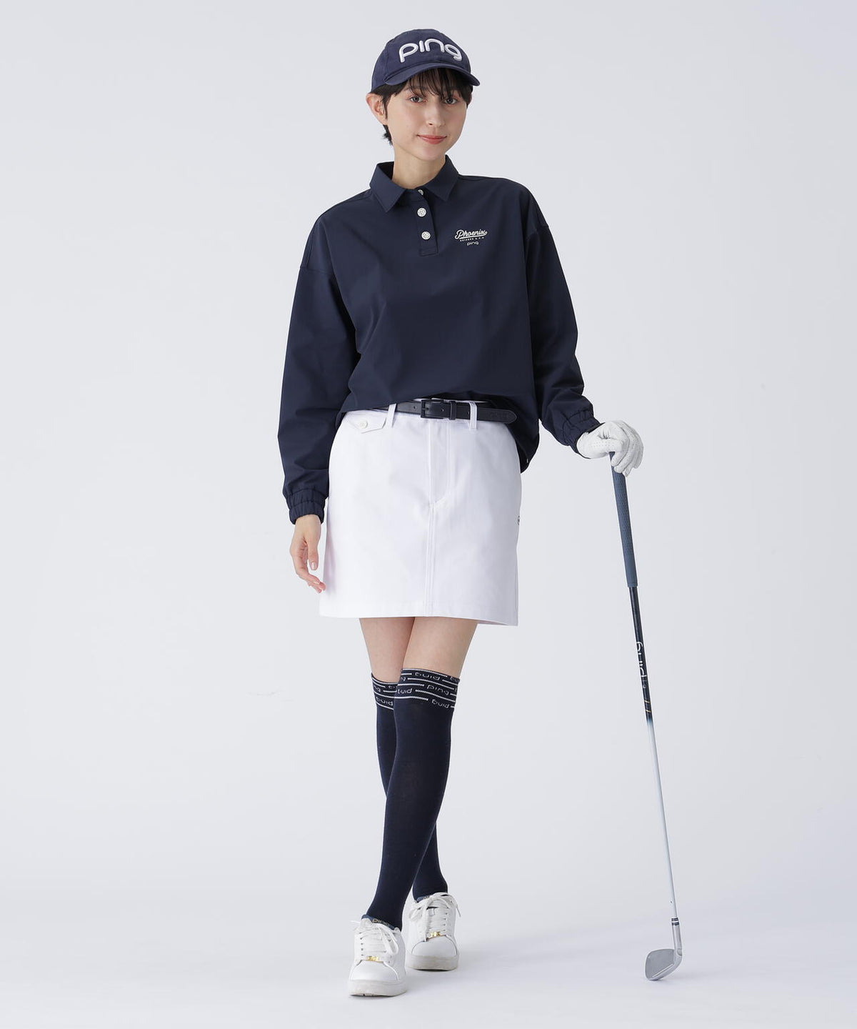 【PING APPAREL】全方向コットンストレッチツイル台形スカート <LADIES> (LADIES)