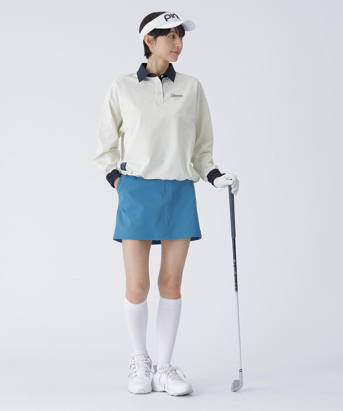 【PING APPAREL】全方向コットンストレッチツイル台形スカート <LADIES> (LADIES)