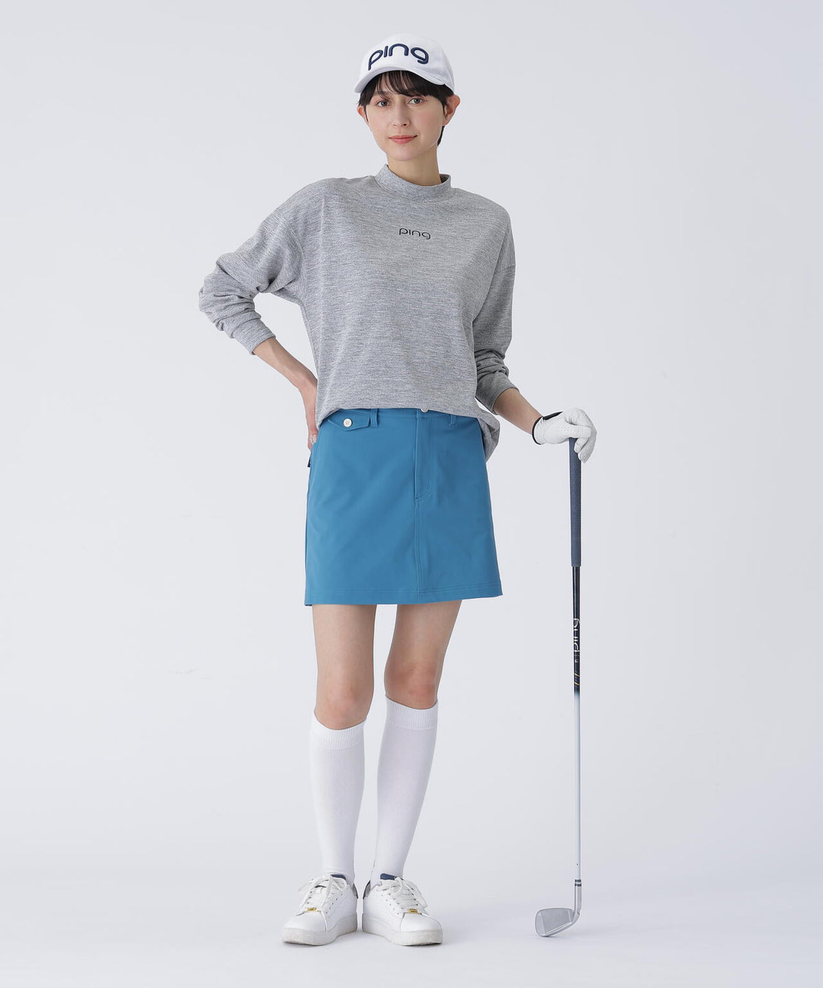 【PING APPAREL】全方向コットンストレッチツイル台形スカート <LADIES> (LADIES)