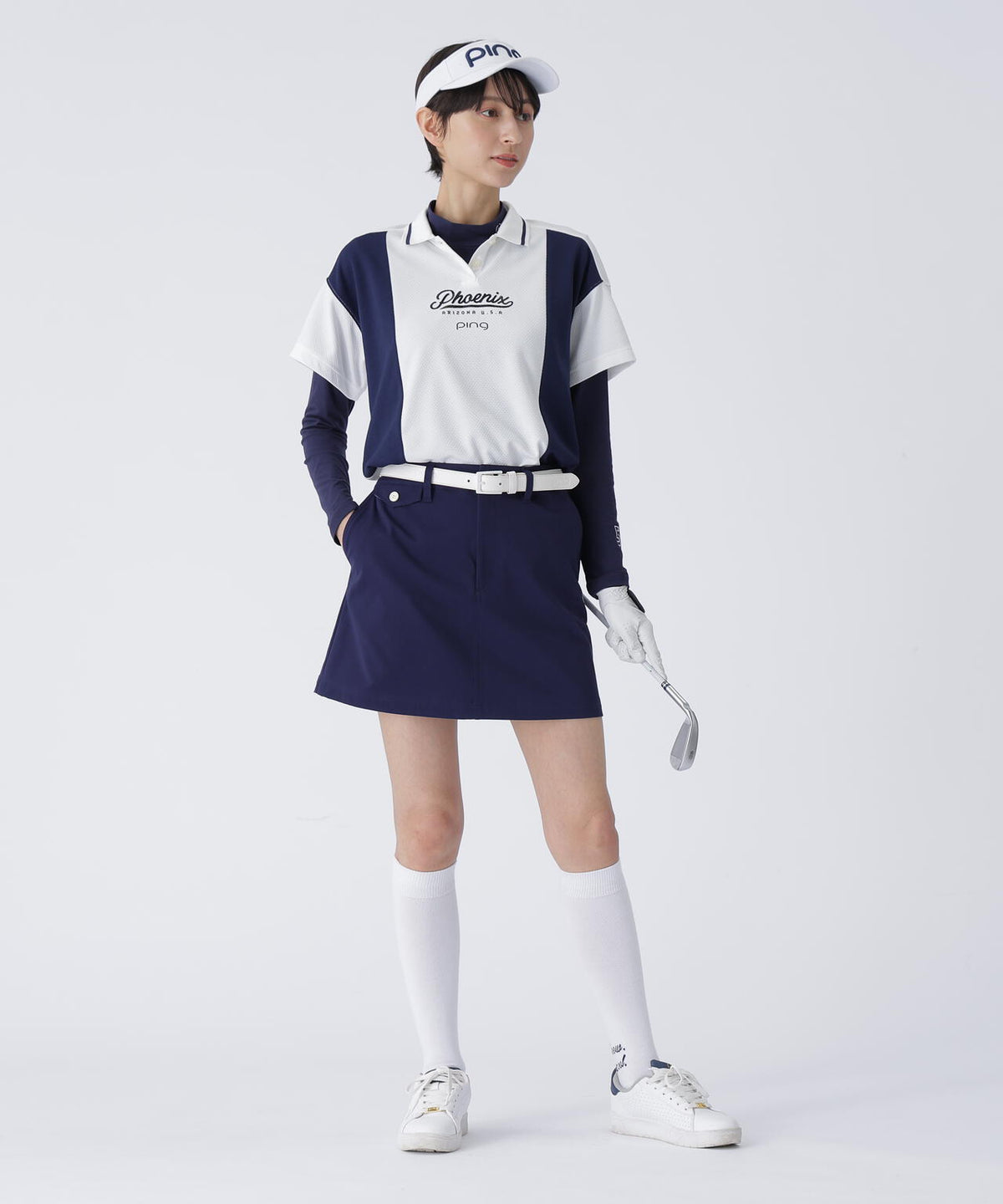 【PING APPAREL】全方向コットンストレッチツイル台形スカート <LADIES> (LADIES)